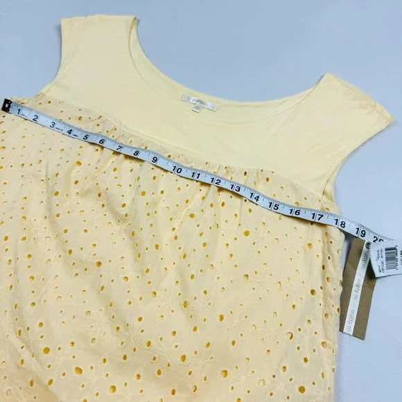 NWT Anthropologie Matty M Eyelet Embroidered Overlay Sleeveless Shift Dress - Picture 5 of 10